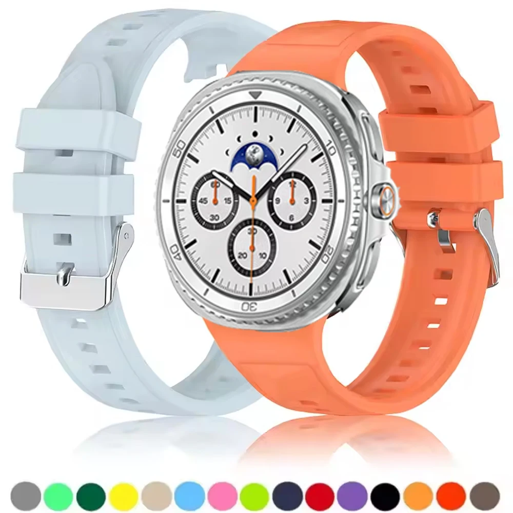 Weiches Silikonband für Samsung Galaxy Watch 8 Classic 46 mm Ersatzarmband für Galaxy Watch 8 40 mm 44 mm Zubehörarmband