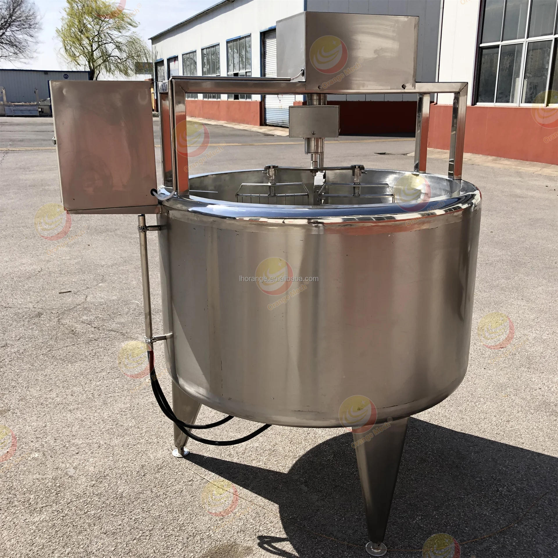 Machine automatique de fabrication de caillé de fromage/vaût de fromage 500L/machine de fabrication de fromage