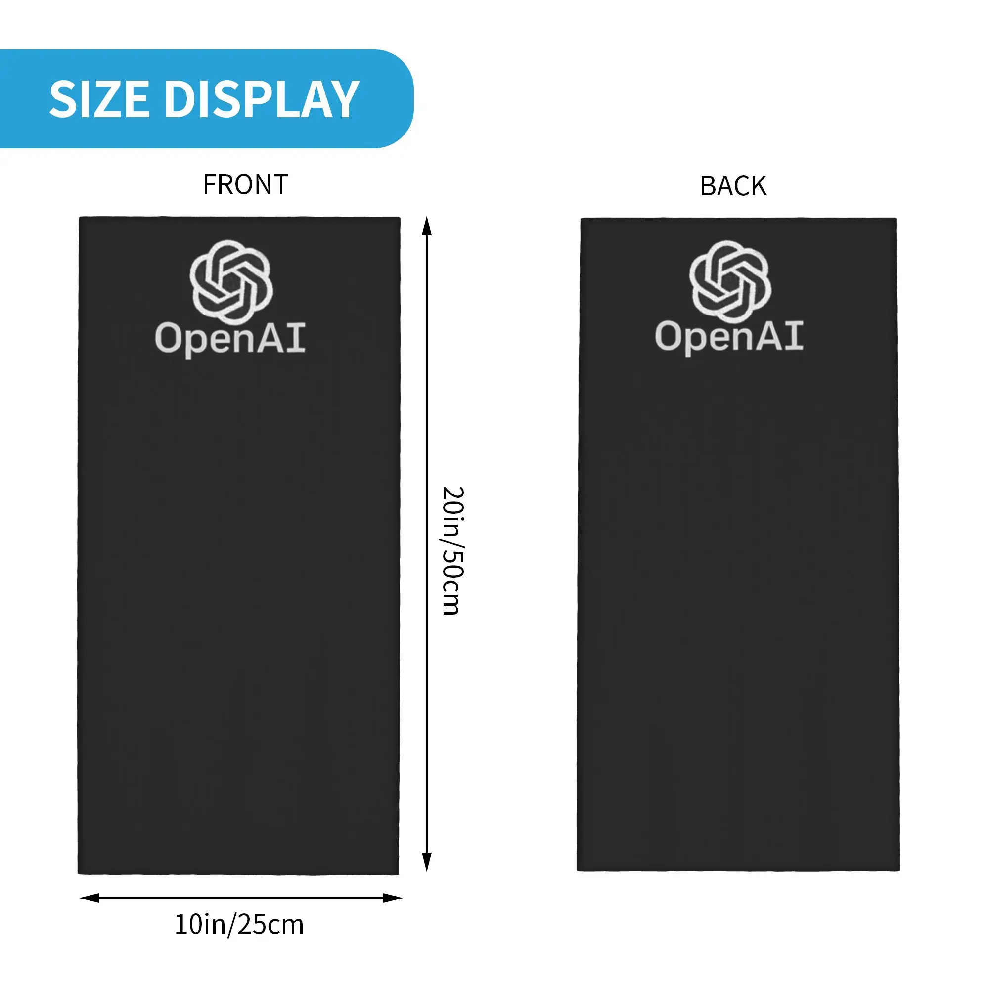 OpenAI، chat gpt، chatgpt باندانا الرقبة الجراب قناع مطبوع وشاح متعدد الوظائف عقال المشي لمسافات طويلة الصيد للرجال النساء الكبار