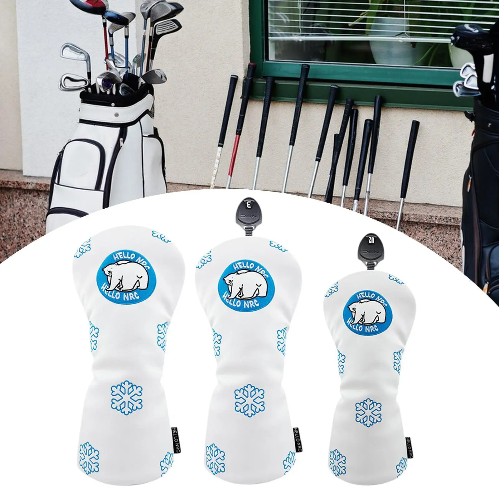 

Golf Wood Headcover Wear Resistant Cartoon Fashion Creative Club Protector