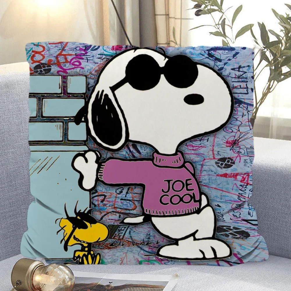 Snoopy Art 45x45 Cushions Cover Decorative Cushions for Sofa Sleeping Pillows Cushion Cover 50x50 Home Pillow Covers Decorative