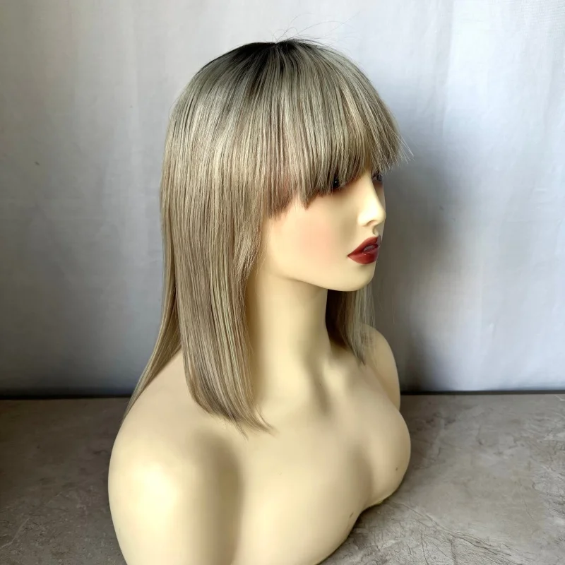 

Glueless Full Density Blonde Human Hair Wig Hd Lace Frontal Wig Straight Lace Front Wig Honey Ash Blonde Human hair For Women