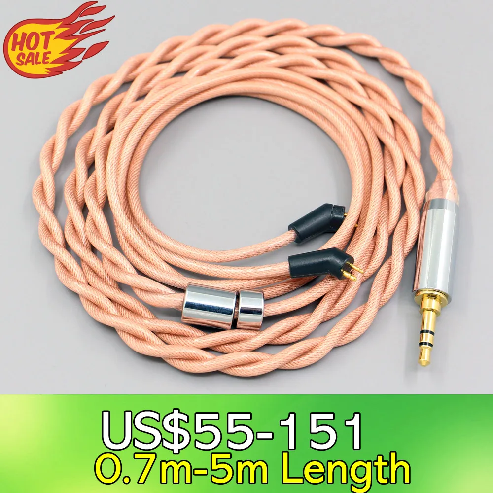 Type6 756 core Shielding 7n Litz OCC Earphone Cable For Etymotic ER4B ER4PT ER4S ER6I ER4 2pin 2 core 2.8mm LN008007