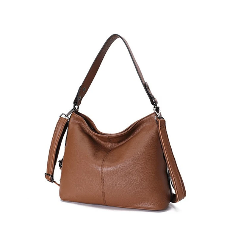 

Nesitu Highend Casual Black Blue Brown Green Grey A4 Genuine Leather Women Handbags Cowhide Shoulder Messenger Bag M1015