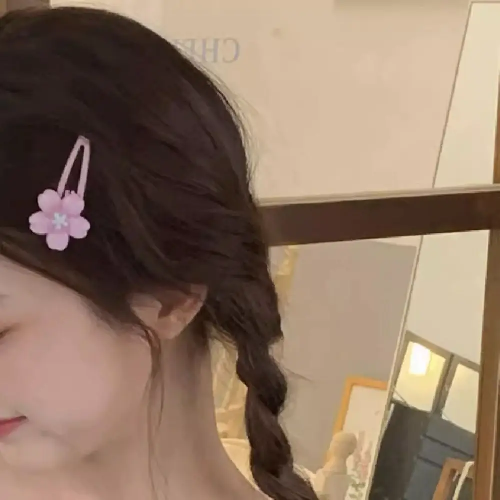 子供のためのヴィンテージサクラヘアピン,ヘアクリップ,ヘアオーナメント,甘い髪留め,ピンクの花,アクセサリー