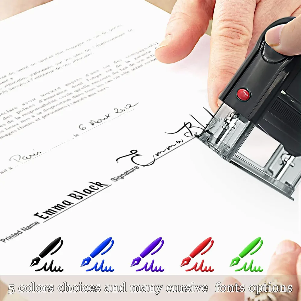 Sello autoentintado personalizado, Kit de sellos de goma DIY, logotipo personalizado, autoentintado personalizado, dirección comercial, nombre, número, impresión de letras