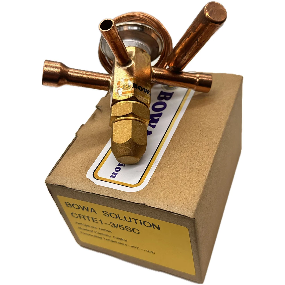 1.5 ~ 2HP R404a صمام التمدد الحراري مطابق 25 ~ 50cc/rev ضاغط الإزاحة في تبريد التجارة السلبية مثل CS14K6E