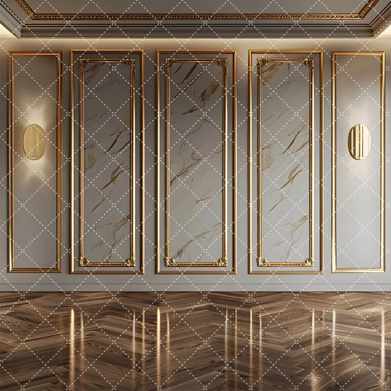 Mehofond Luxury Interior Photography Background Modern Maternity Wedding Party Boho Euopean Gold Wall Room Decor Backdrop Props