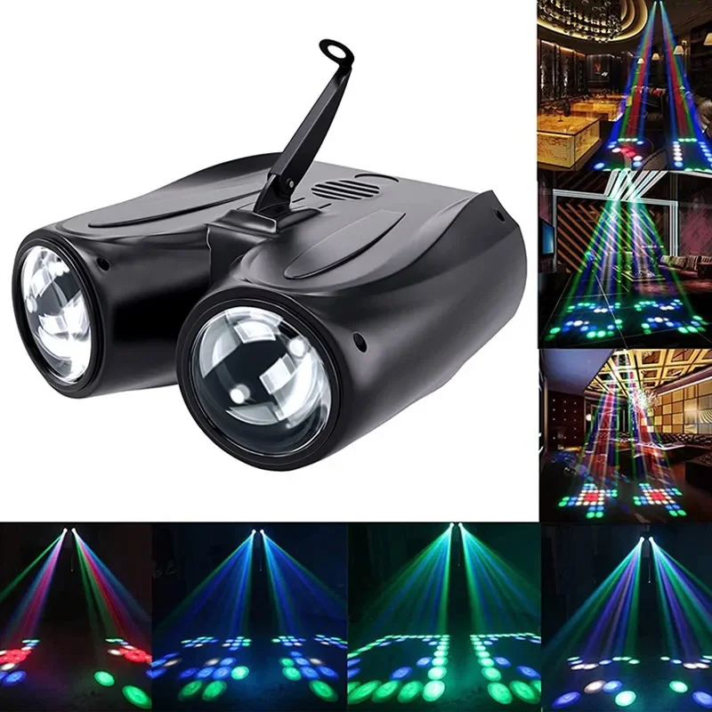 Led Disco Lamp Spotlight Colorful DJ Party Light Projector 128/64led Stage Effect Professional Lighting for Home Entertainment