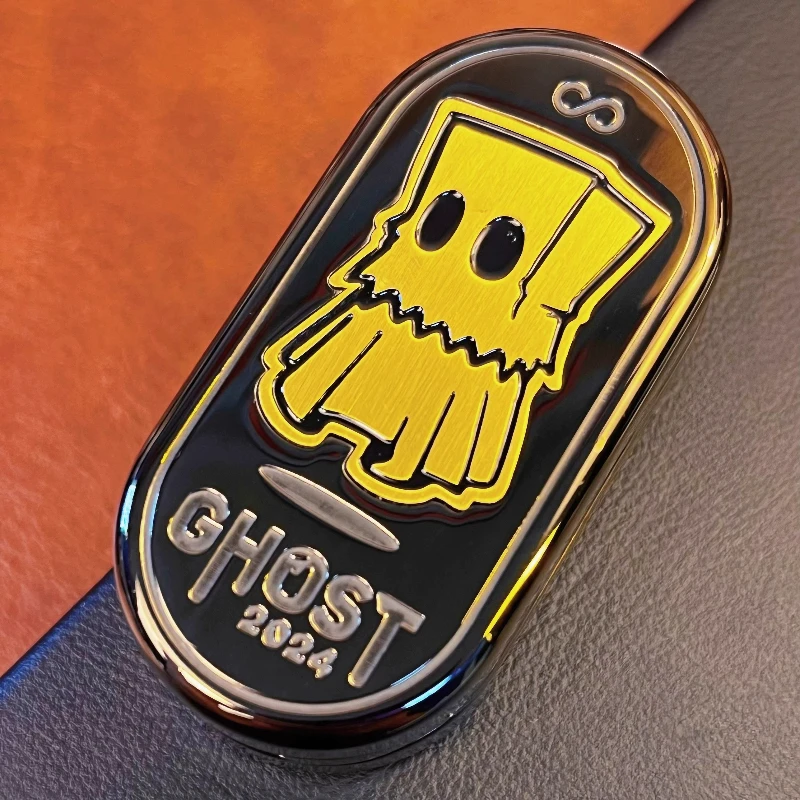 Ghost Tuning Fork 2.0EDC Paragraph Magnetic Fingertips Metal Mechanical Push Card Magnetic Rotor Decompression Desktop Toy