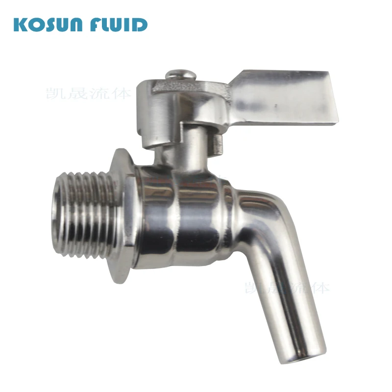 Gıda sınıfı paslanmaz çelik DN10/15/20/25 hortum dokunun bira/kırmızı/beyaz şarap 3/8, 1/2, 3/4,1 inç musluk vana