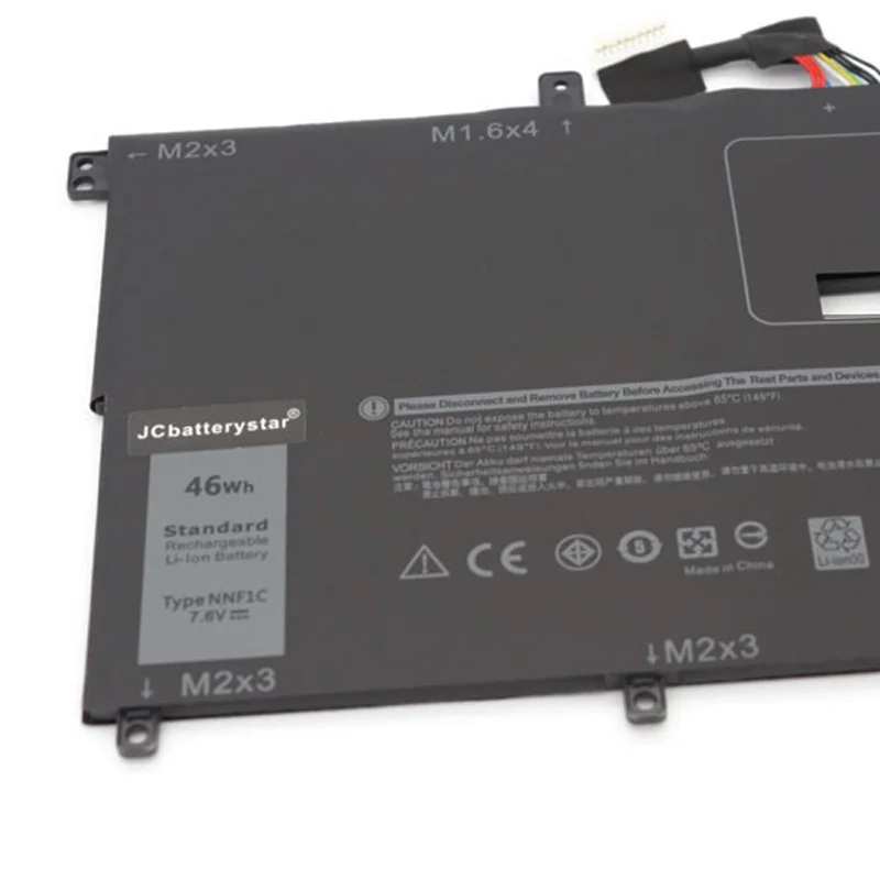 JCLJF NNF1C HMPFH Laptop Battery For Dell XPS 13 9365 XPS13-9365-D1805TS,D1605TS N003X9365-D1516FCN NP0V3 P71G P71G00 46WH