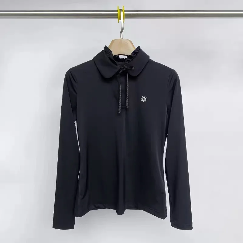 ST ANDREWS Women's Model Style Slim Fit Top Autumn Long Sleeve Fashionable Sporty Top Versatile Youthful