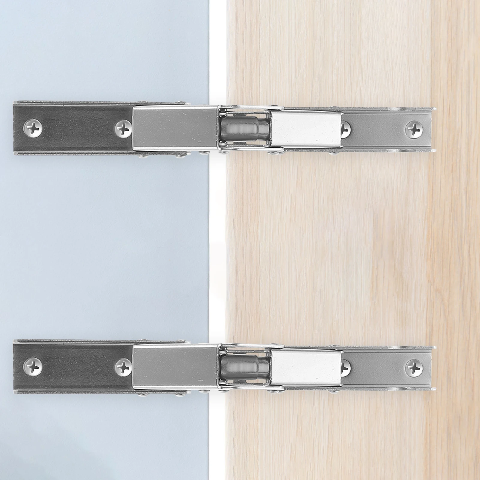 

2Pcs Folding Bracket 90Degree Folding Door Hinge Hidden Cabinet Hinges Cabinet Door Hinges Hardware