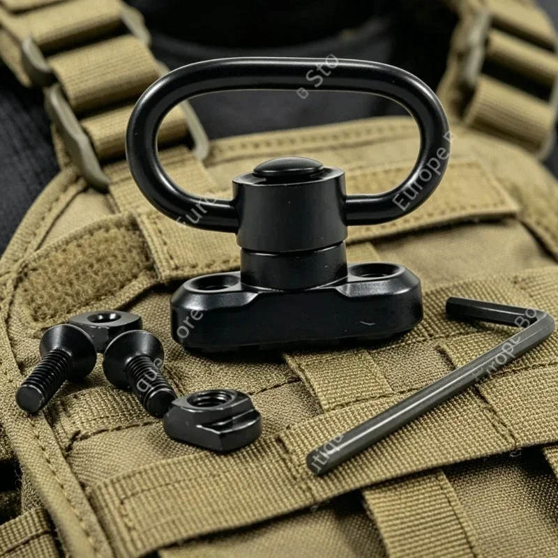 MLOK QD Sling Mount Metal Floating Cup Swivel Loop Universal Bracket for Hunting Tactical Sport Airsoft Model Parts
