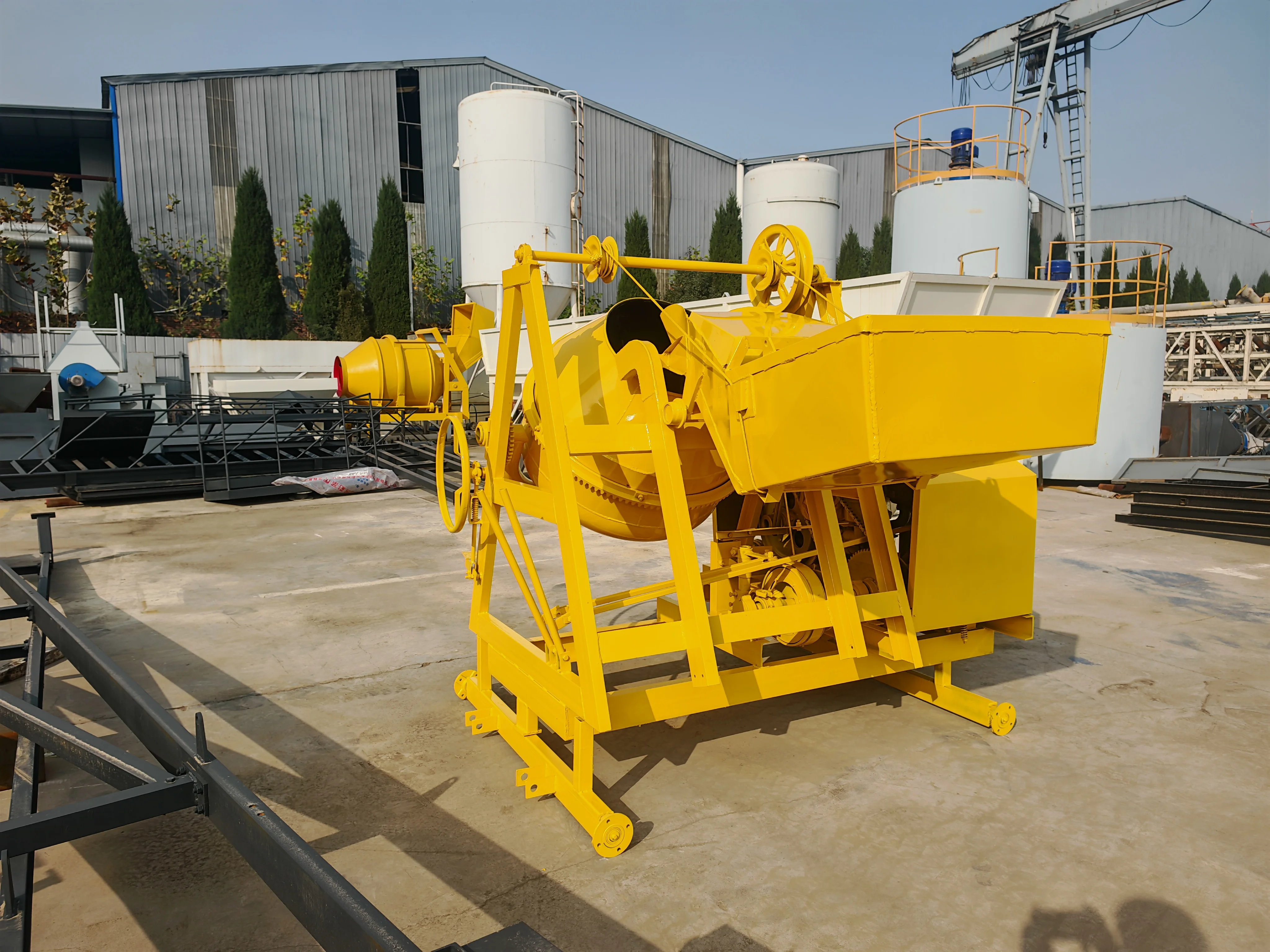 Hydraulic Concrete Mixer | High Efficiency Construction Use Smooth Feeding & Manual Discharge System