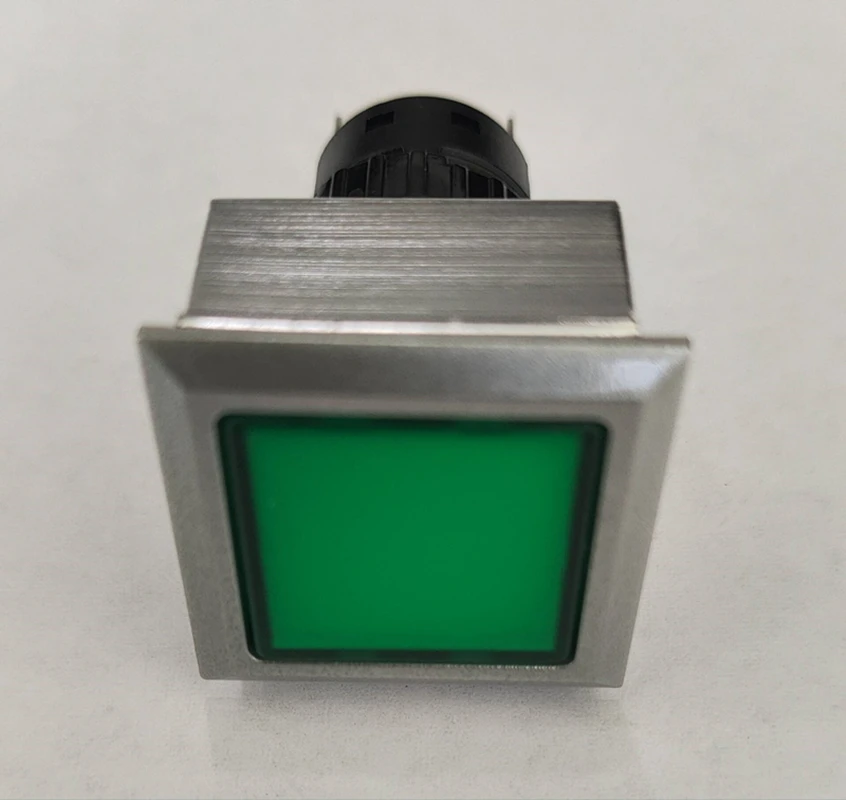 ELEWIND 22mm Plastic 2 PIN terminal Square signal lamp ( PB223WF-D/R/12V  , PB223PF-D/R/12V )