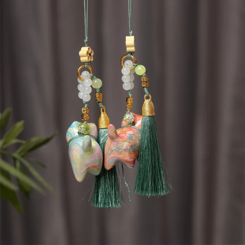 الملونة Kawaii المتخصصة القط سوبر عالية القيمة مطرز طلى القط Wenwan اليدوية زوجين حقيبة سلسلة لطيف هريرة الاطفال الهدايا