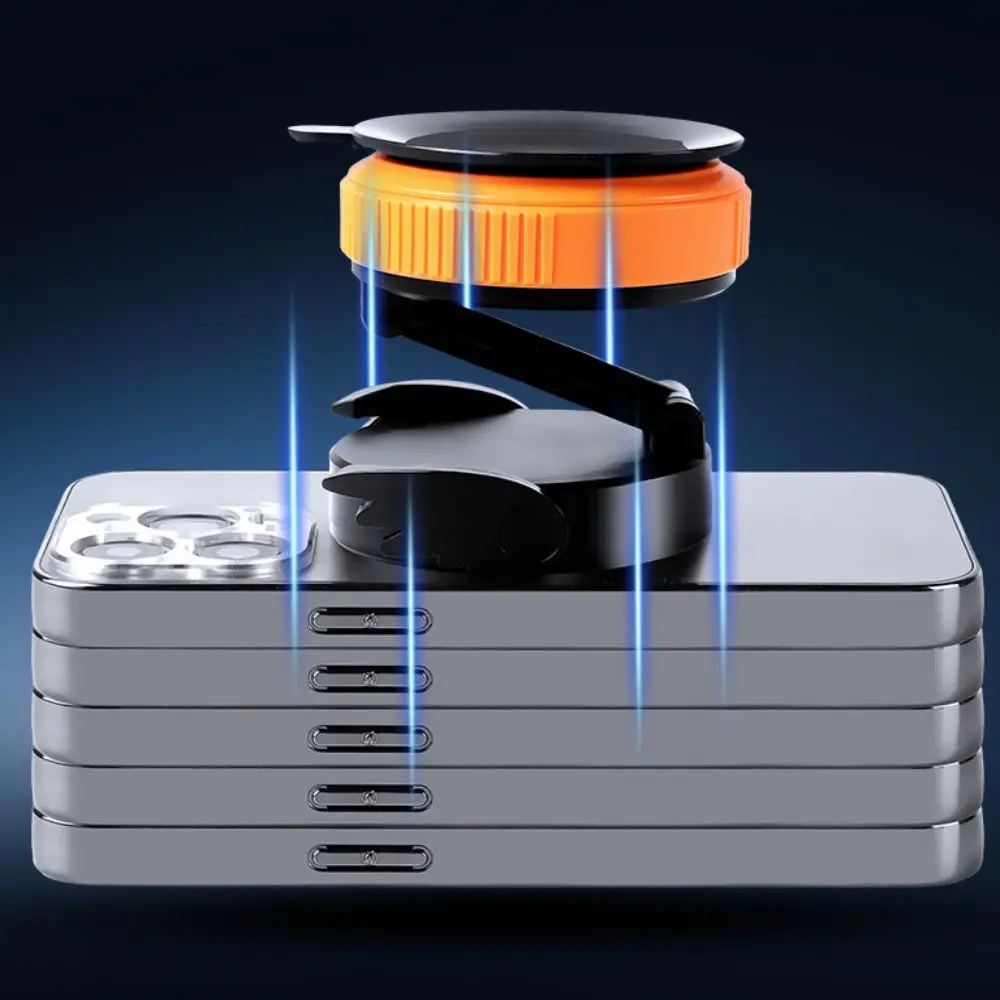 

Новый вакуумный магнитный автомобильный держатель для телефона, складной на 360° ° Вращающееся крепление для телефона на присоске, регулируемая подставка для мобильного телефона, гладкая поверхность