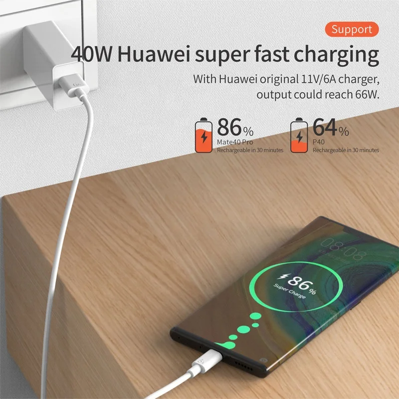 6A Super szybkie ładowanie kabla USB C typu C do Samsung Xiaomi 13 Huawei Nova 8 magiczny 5 Redmi Honor Android 66W kabel do szybkiego ładowania