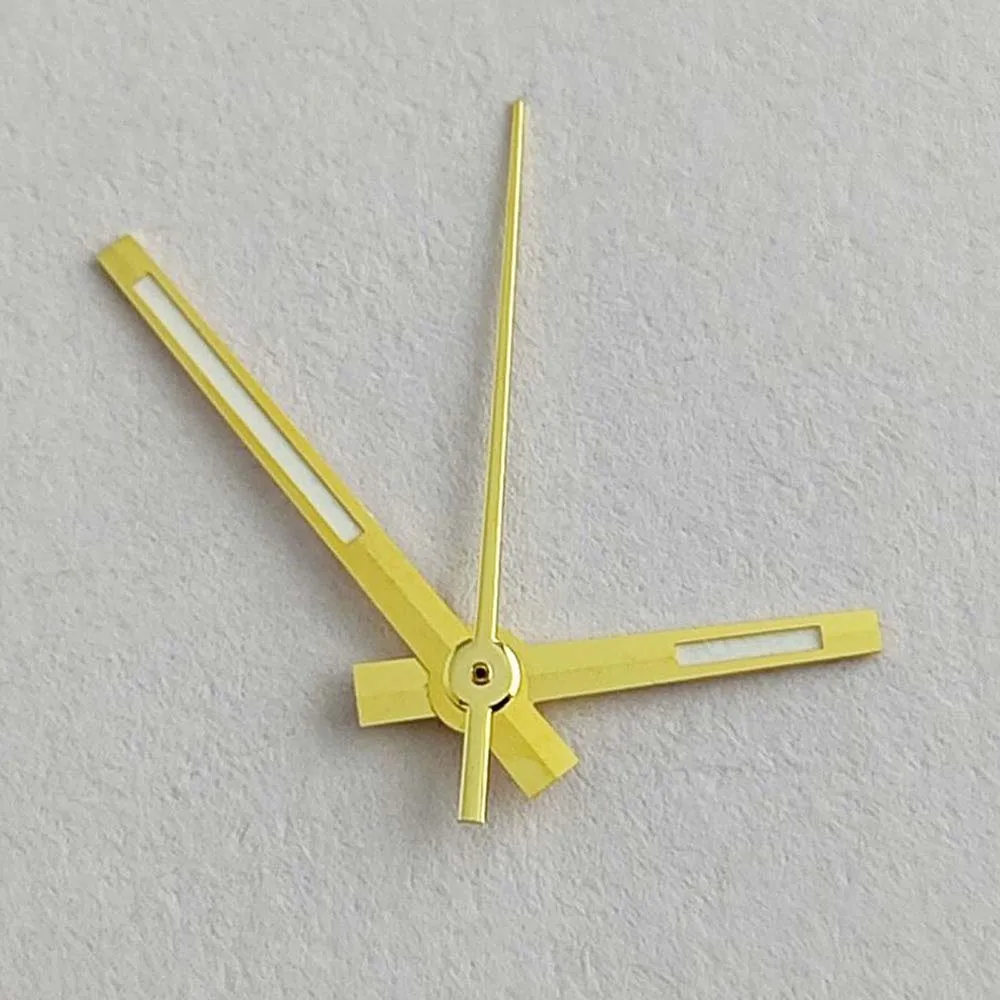 Uhrzeiger, grün leuchtender Zeiger für 8285-Uhrwerk, Gold-/Silberzeiger, 3-polige Nadeln, Uhrenzubehör