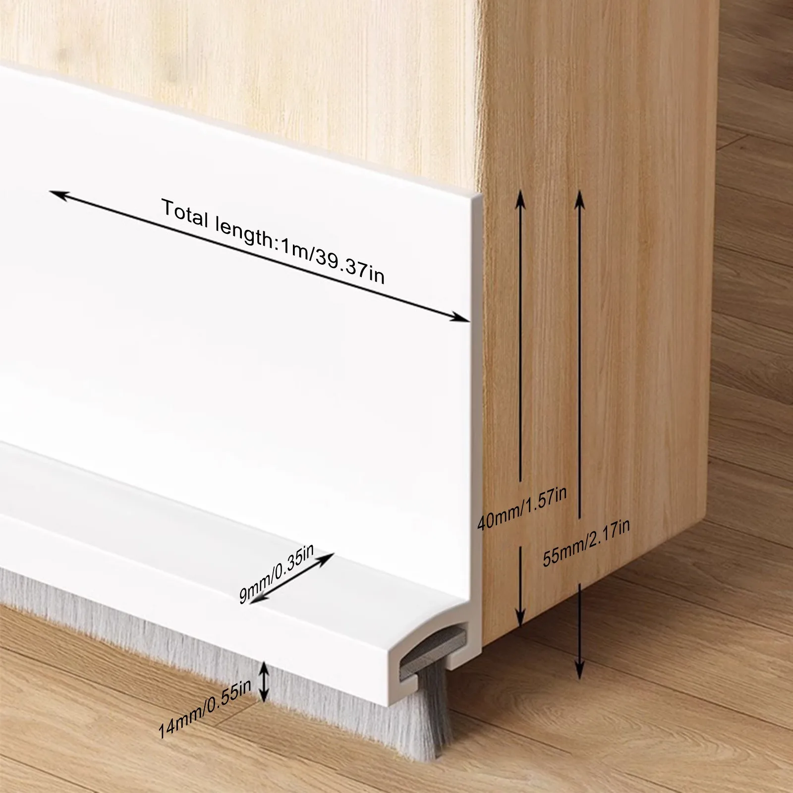 브러시로 도어 씰 초안 정지 소음 감소 고무 도어 스윕 브리즈 차단기 곤충 방지 먼지 방지 방음 씰 스트립