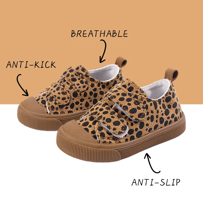 Modische Outdoor-Sportschuhe für Kinder mit Leopardenmuster, trendige Kinderschuhe zum Spielen
