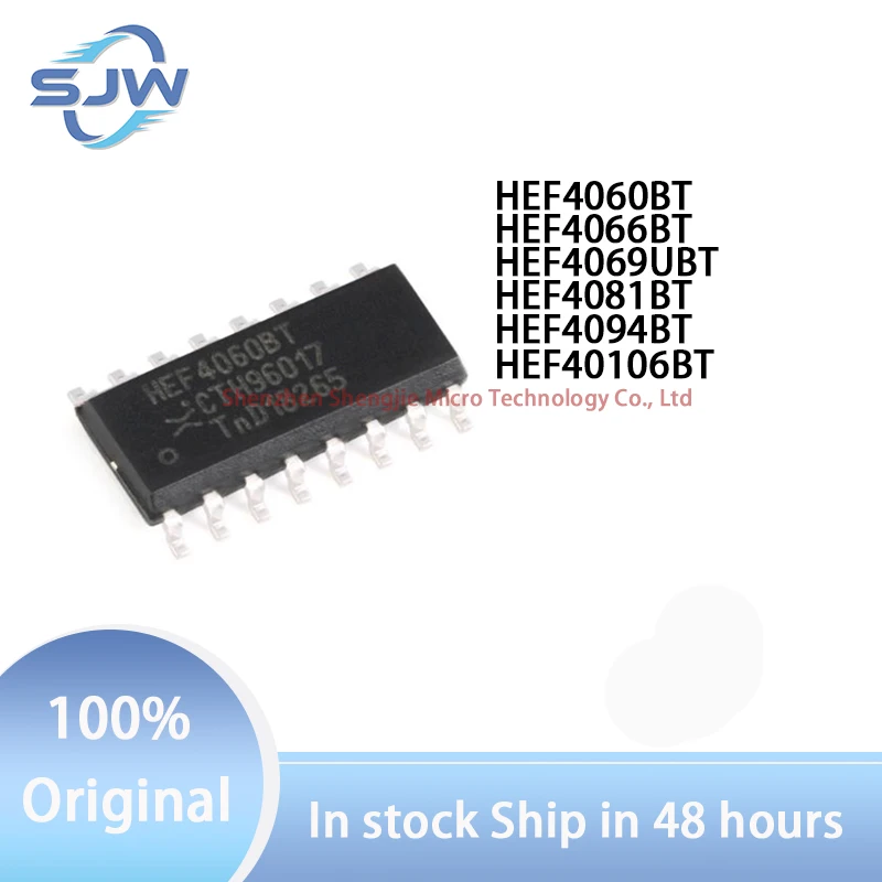 HEF4060BT HEF4066BT HEF4069UBT HEF4081BT HEF4094BT HEF40106BT Frequency divider analog switch inverter Logic gate register