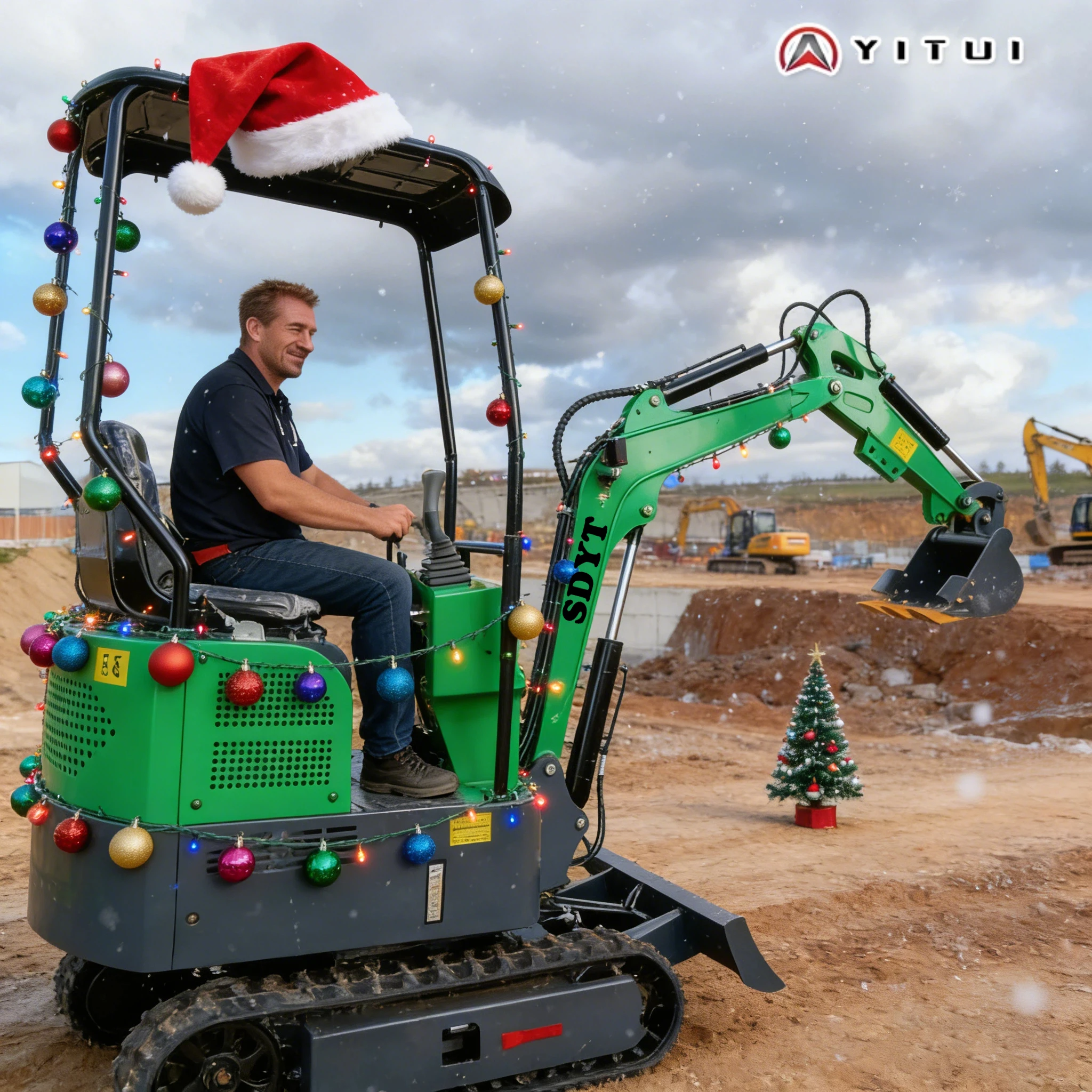 Mini Excavator 1.2 Ton Direct Sales Large Arm Side Swing Engine Multifunction For Gardens And Farms Customized