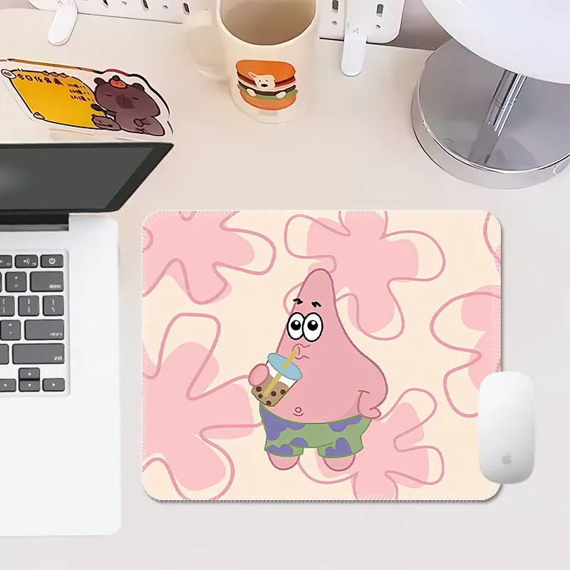 2026 Definition Lustiges Cartoon SpongeBob Schwammkopf Leder-Mauspad, kleines Mädchen-Schreibtischpad, tragbares rutschfestes Handgelenkpad