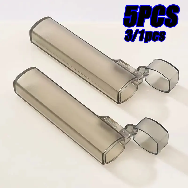 

5/1PCS Portable Plastic Toothpick Case - Clear Toothpick Holder for Outdoor Travel, Kitchen, and Restaurant Supplies