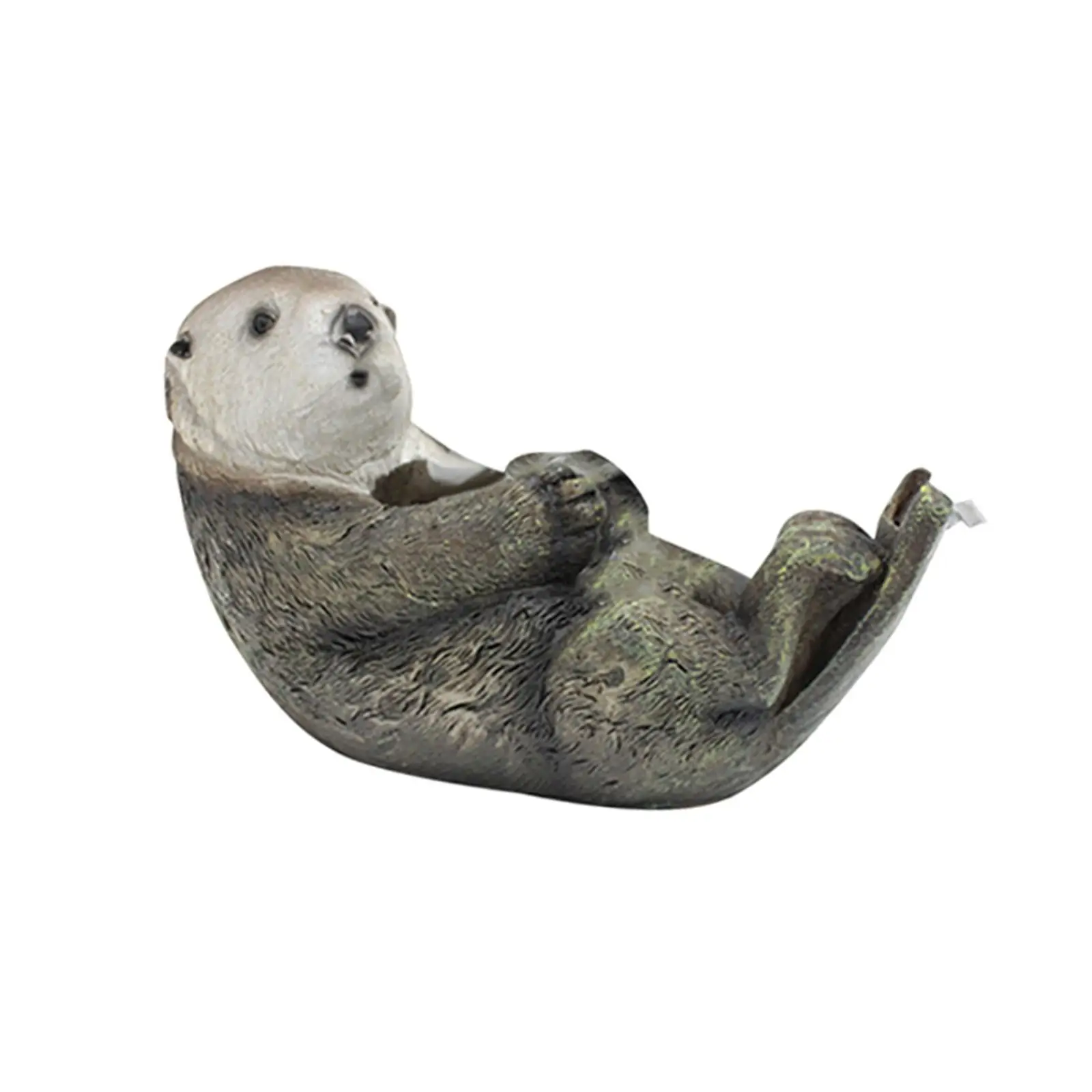 Otter Tape Dispenser Nieuwigheid Cadeau Antislip Grappig Draagbaar Decor Schattig Hars Dierenbeeldje voor DIY Kantoorbenodigdheden Kinderen Studenten