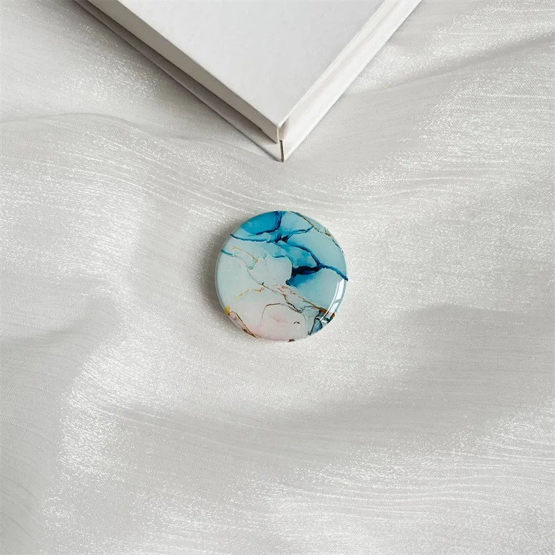 Популярный Модный популярный держатель для телефона с мраморным рисунком, универсальный магнитный кронштейн на присоске для магнитной подушки безопасности, чехол-подставка