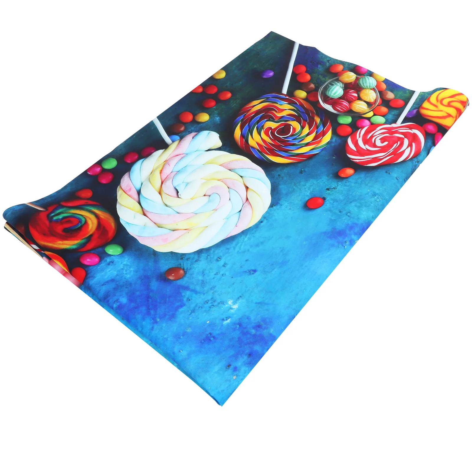 

Colorful Lollipops Background Cartoon Poster Easy Apply Remove Room Wall Decor Birthday Party Photo Prop Backdrop