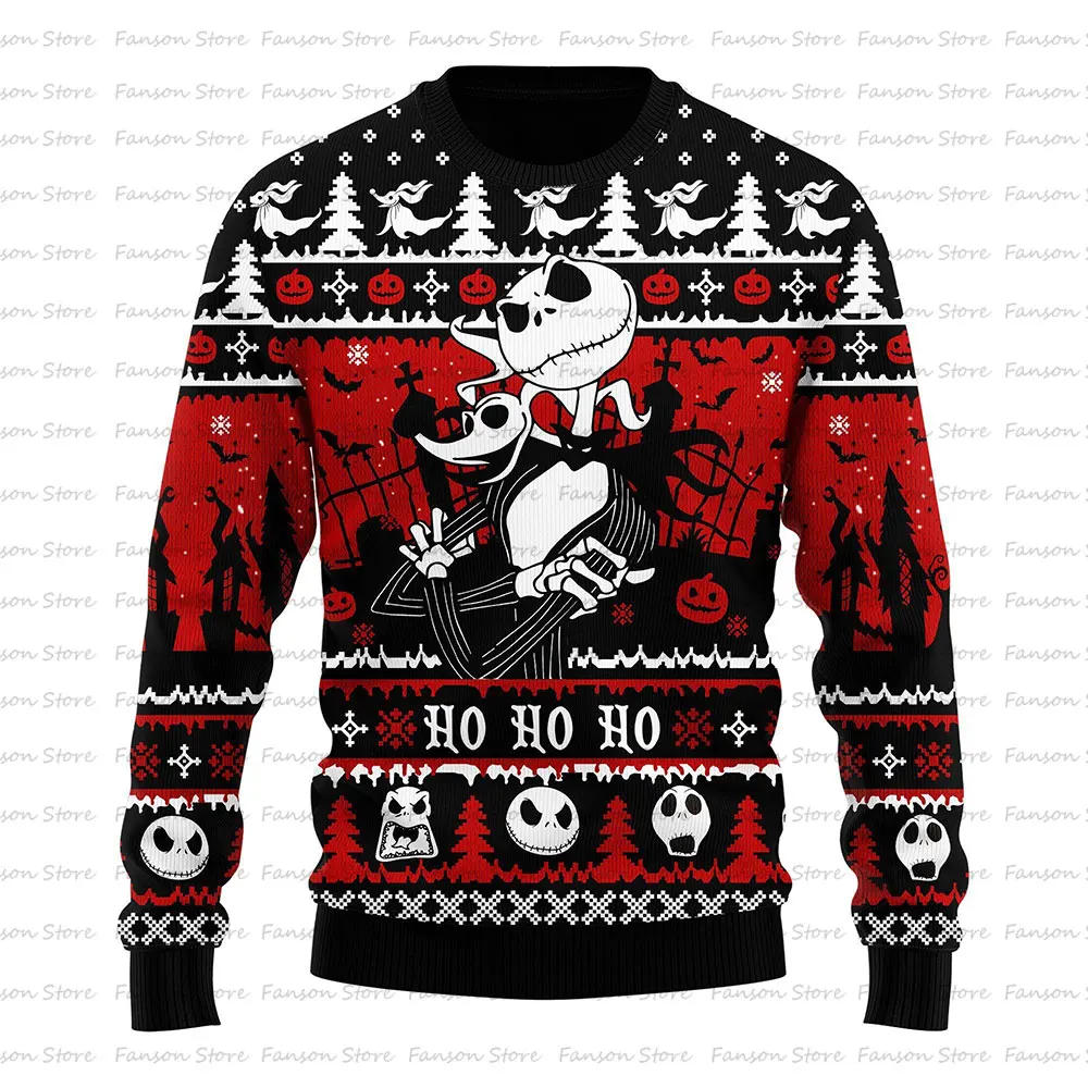 Romantic Nightmare The Nightmare Before Jack Christmas Ugly Christmas Sweater Women Men Pullover Tops Couple Hoodie Sweatshirt