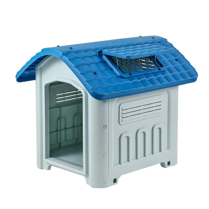 Plastic Dog House Special Outdoor Waterproof and Detachable Cleaning Dog Villa Rainproof and Windproof Large Dog Cage