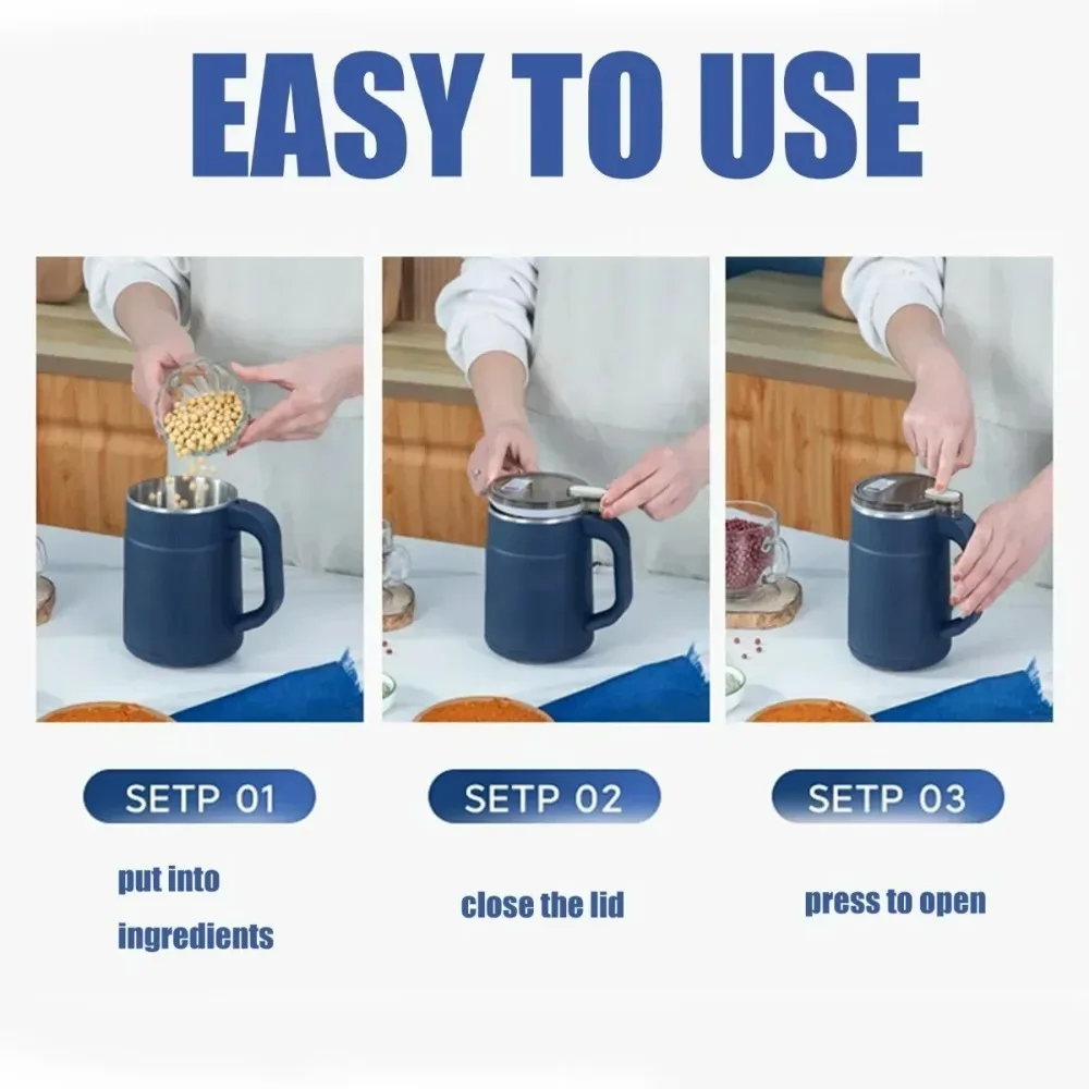 TINSOL Household kitchen stainless steel electric coffee bean grinder 500 ml large capacity multifunctional bean flour grinder image 4