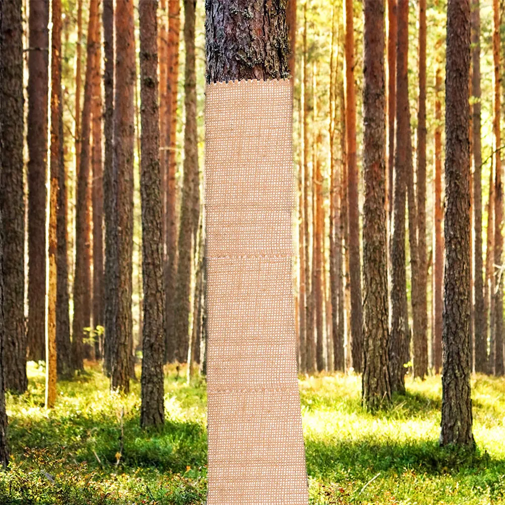 

0.3x10m Burlap Fabric Roll Winter Tree Trunk Protection Frost Cover Garden Plant Wraps Tree Bark Repair Deer Protection