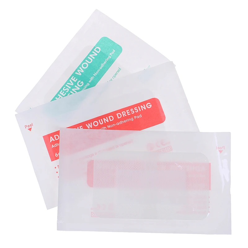10Pcs Breathable Self-adhesive Wound Dressing Band Large Aid Bandage Hemostasis. view 6