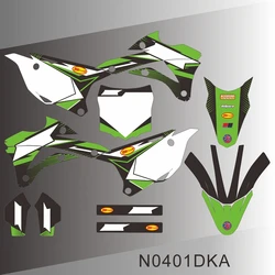 For KAWASAKI KX 85 KX 100 2014 2015 2016 2017 2018 2019 2020 Full Graphics Decals Stickers Motorcycle Background N0401DKA