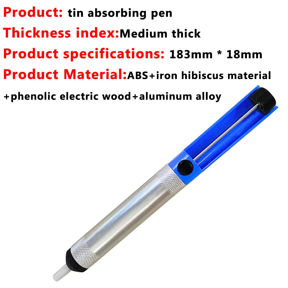 Aluminum Metal Desoldering Pump Suction Tin Gun Soldering Sucker Pen Removal Vacuum Desoldering Pump Tool