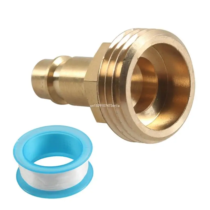 

Leak Proof Brass Hose Joiner 3/4inch Hose Attachments for Car Washing Efficiency Dropship