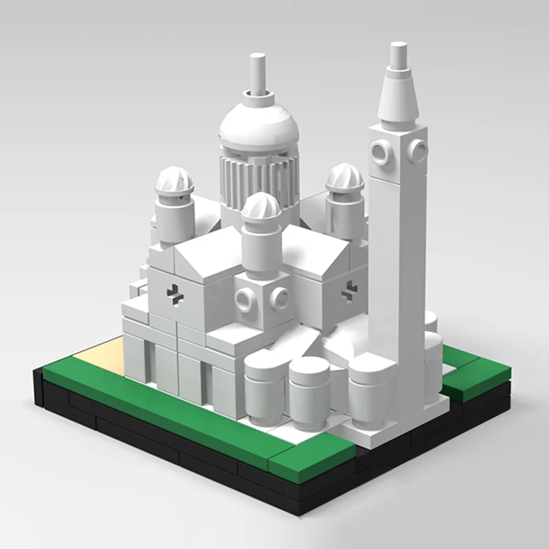Straatbeeldmodel MOC Bouwstenen Parijs Montmartre Architectuur Modulaire technologie Kinderen Vakantiecadeaus Speelgoed in elkaar zetten Geschikt