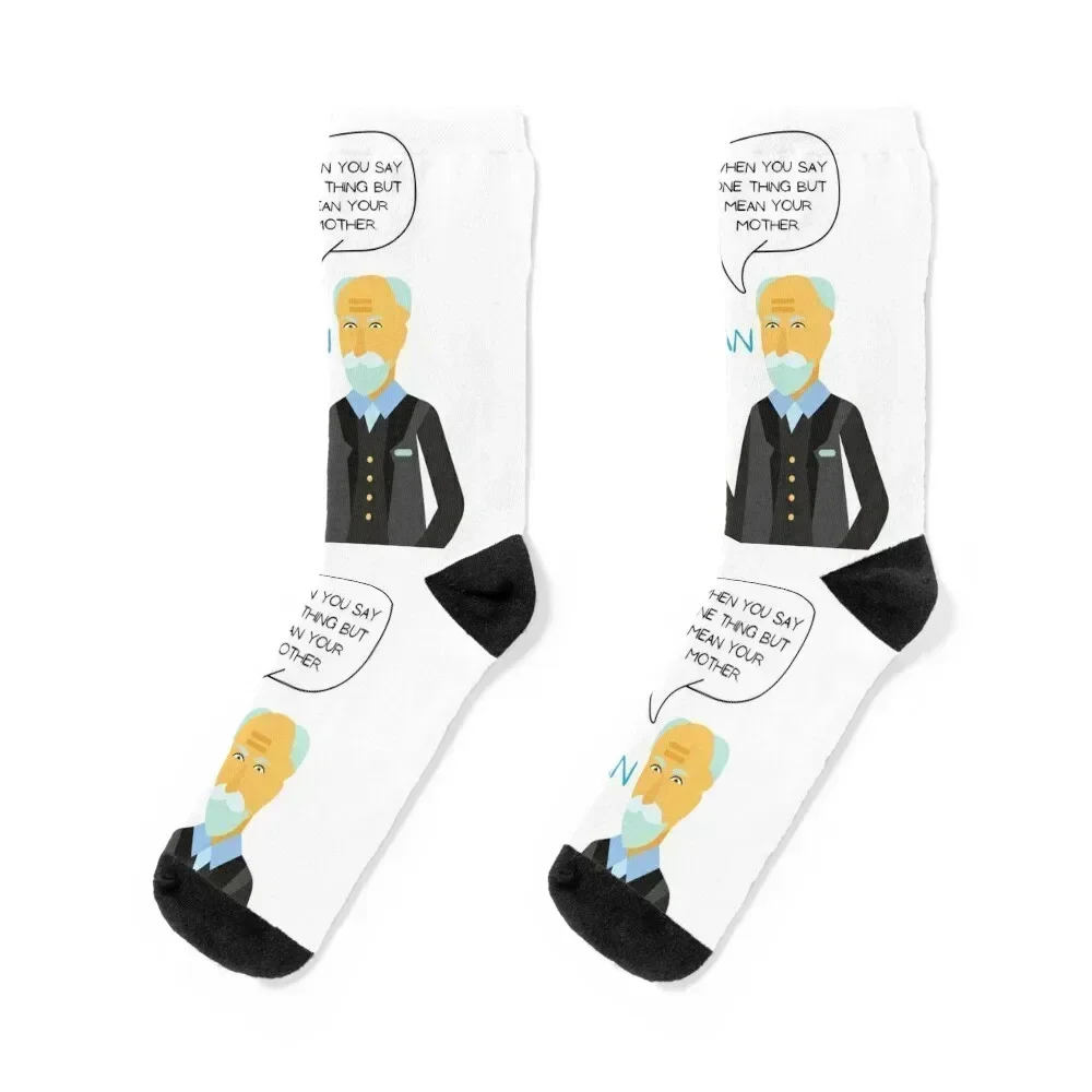 

Freudian Slip Funny Psychology Socks with print professional running japanese fashion Men's Socks Women's