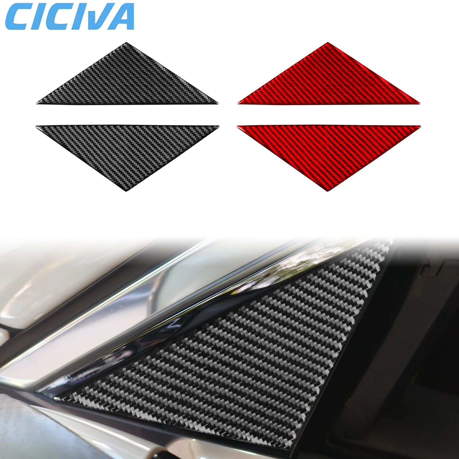 

For BMW 7 Series G11 G12 2015-2022 Carbon Fiber A-pillar Side Window Decorative Car Accessories Interior Cover Sticker Auto Trim