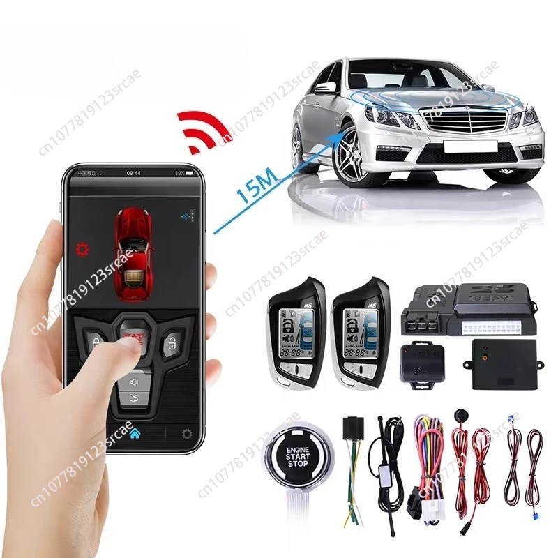 Easy Car RFID Touch Sensitive Remote Start Upgrade Canbus Plc Automotive Alarm Sensor System with Remote Starter