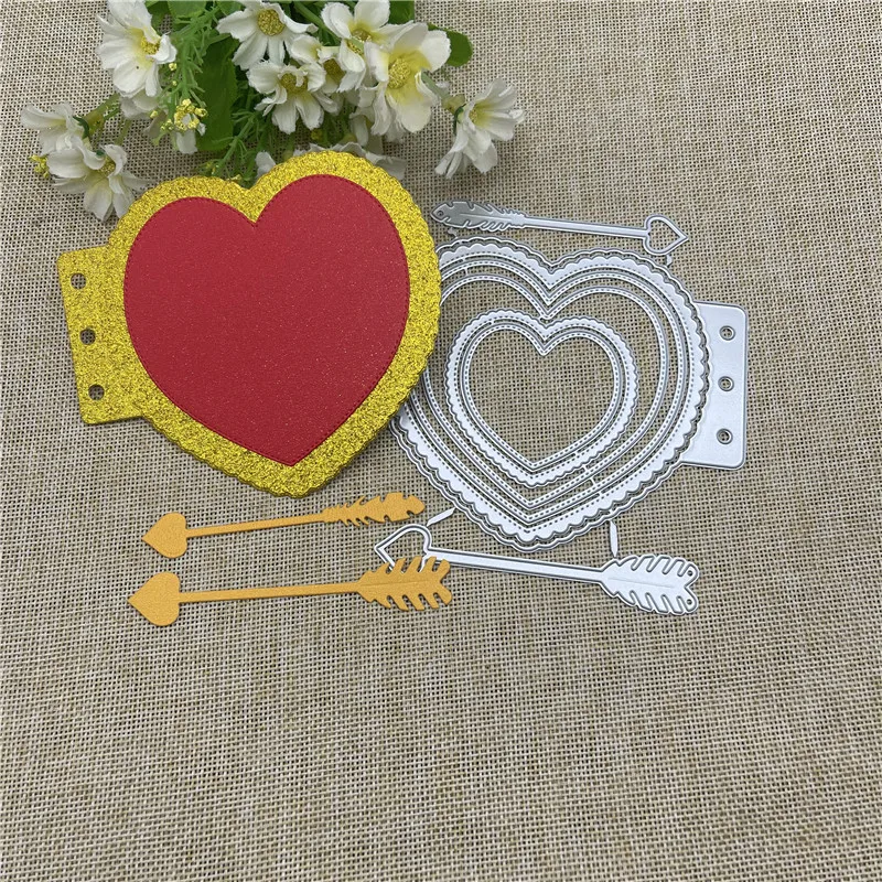 Bookmark love coration Metal cutting dies  mold Round hole label tag Scrapbook paper craft knife mould blade punch stencils dies