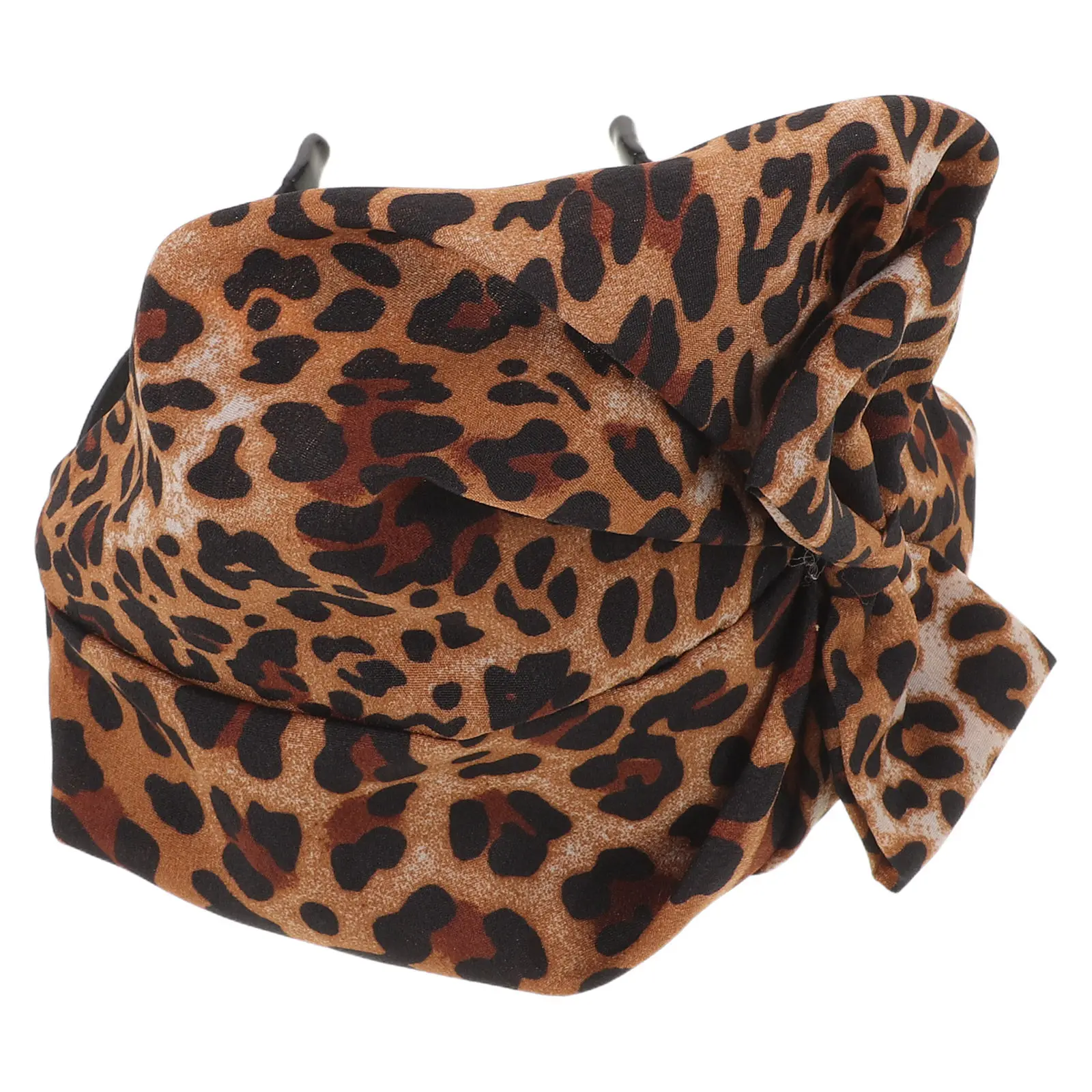 

Leopard Print Headband Wide Knotted Animal Cheetah Hairband For Women Fashion Makeup Accessory Spa Workout Daily Wear