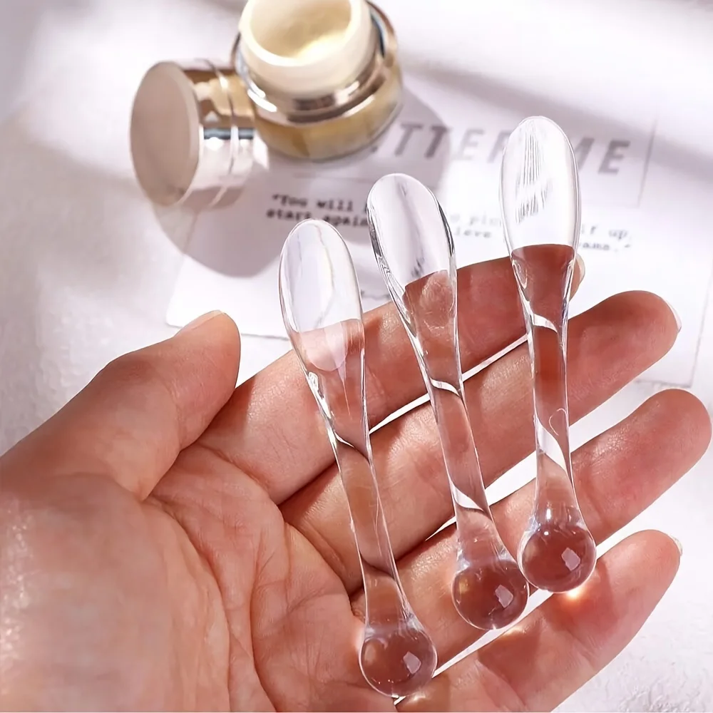 3/4Pcs Reusable Makeup Spatula Facial Cream Mask Mixing Scoop