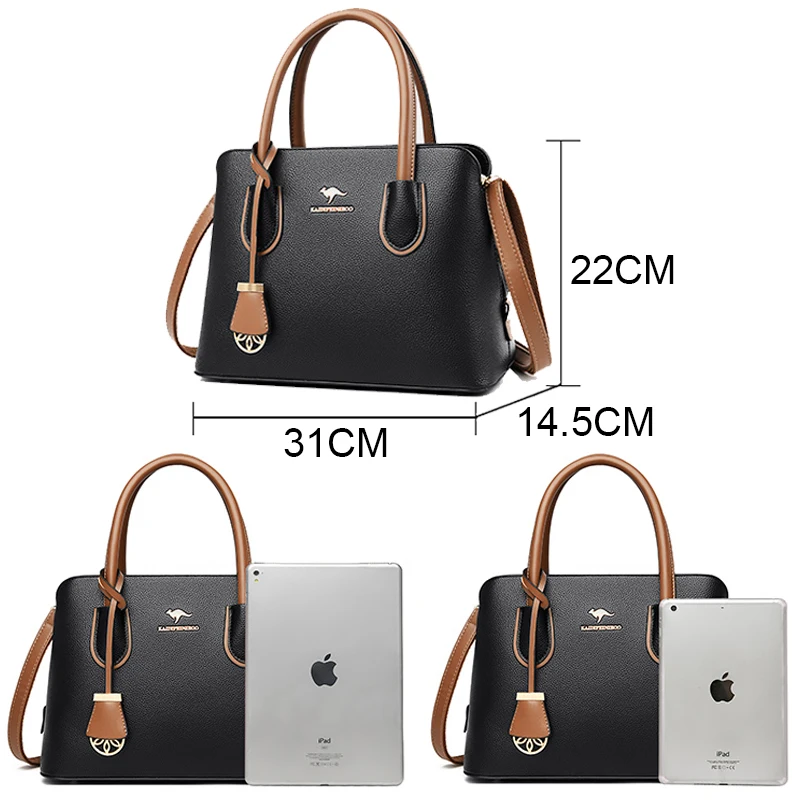 Luxury Bags Womens High Quality 2023 Brand Leather Purses and Handbags Crossbody Shoulder Bag Large Capacity Tote Bag Sac A Main